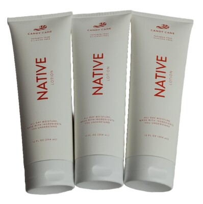 4X Native All Day Moisture Body Lotion Candy Cane 12 Oz. Each 