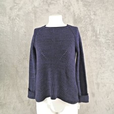 NWT Style Co Fall Winter Sweater Petite Fitted Pullover Solid Purple Casual