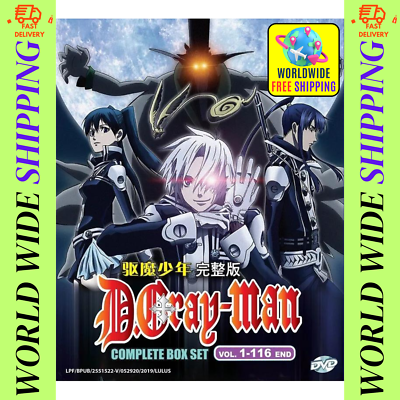 D.Gray Man Complete Box Set TV Series Anime DVD (Vol. 1-116 End