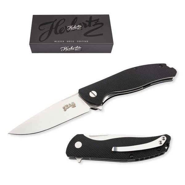 Cjh Herbertz Selektion Taschenmesser - G10 Schwarz - Neu & Ovp - 53038-image