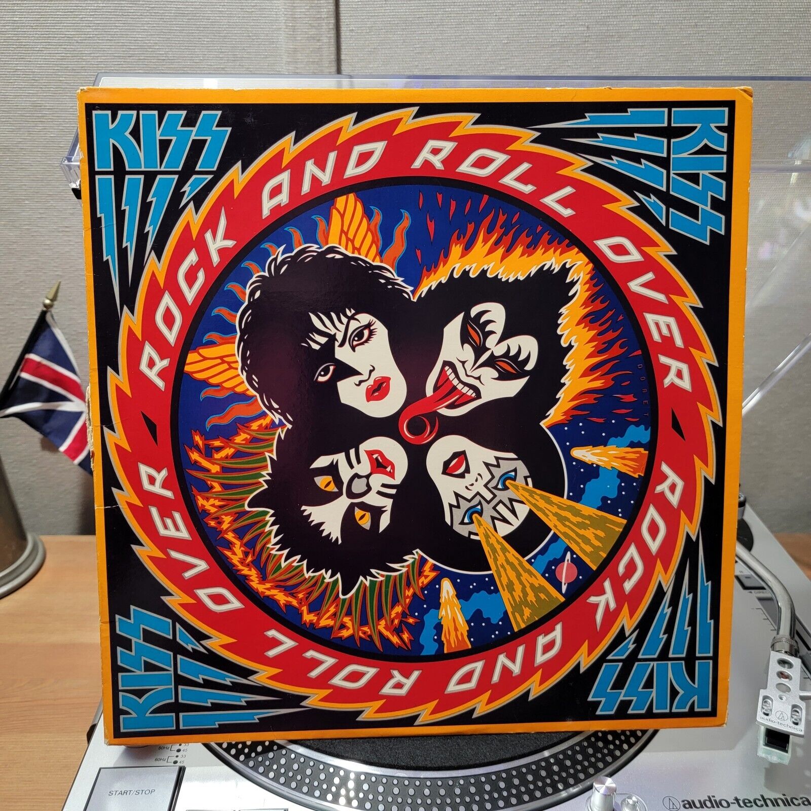 KISS Rock and Roll Over 1976 NBLP 7037 Casablanca Records Vinyl Album LP
