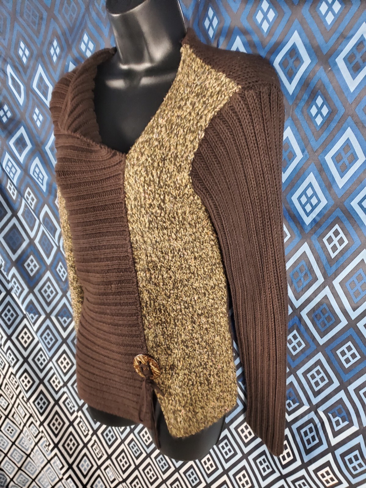 Spanner Pullover Sweater Small Brown Chest 35" Le… - image 1