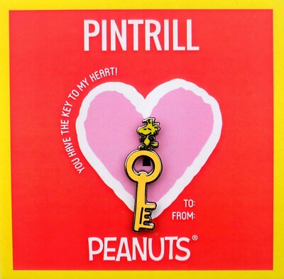  RARE  PINTRILL x PEANUTS Key To My Heart Woodstock Pin *BRAND NEW*    