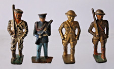 ANTIQUE CAST IRON SOLDIERS LOT OF 4