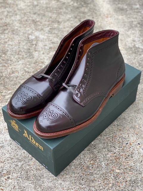 alden straight tip boot