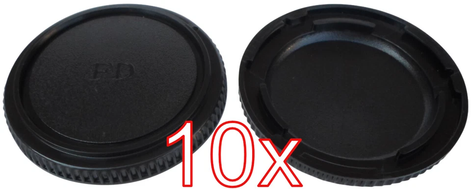 XULLU 10 X Kamera Bodydeckel für Canon FD Gehäusedeckel Body Cap Deckel Body