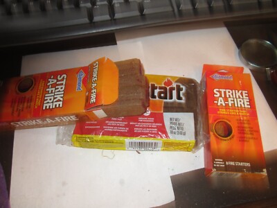 TWO 8 packs Diamond  Strike-A-Fire STICKS AND 4 DURAFLAME QUICK START FIRE LIGHT