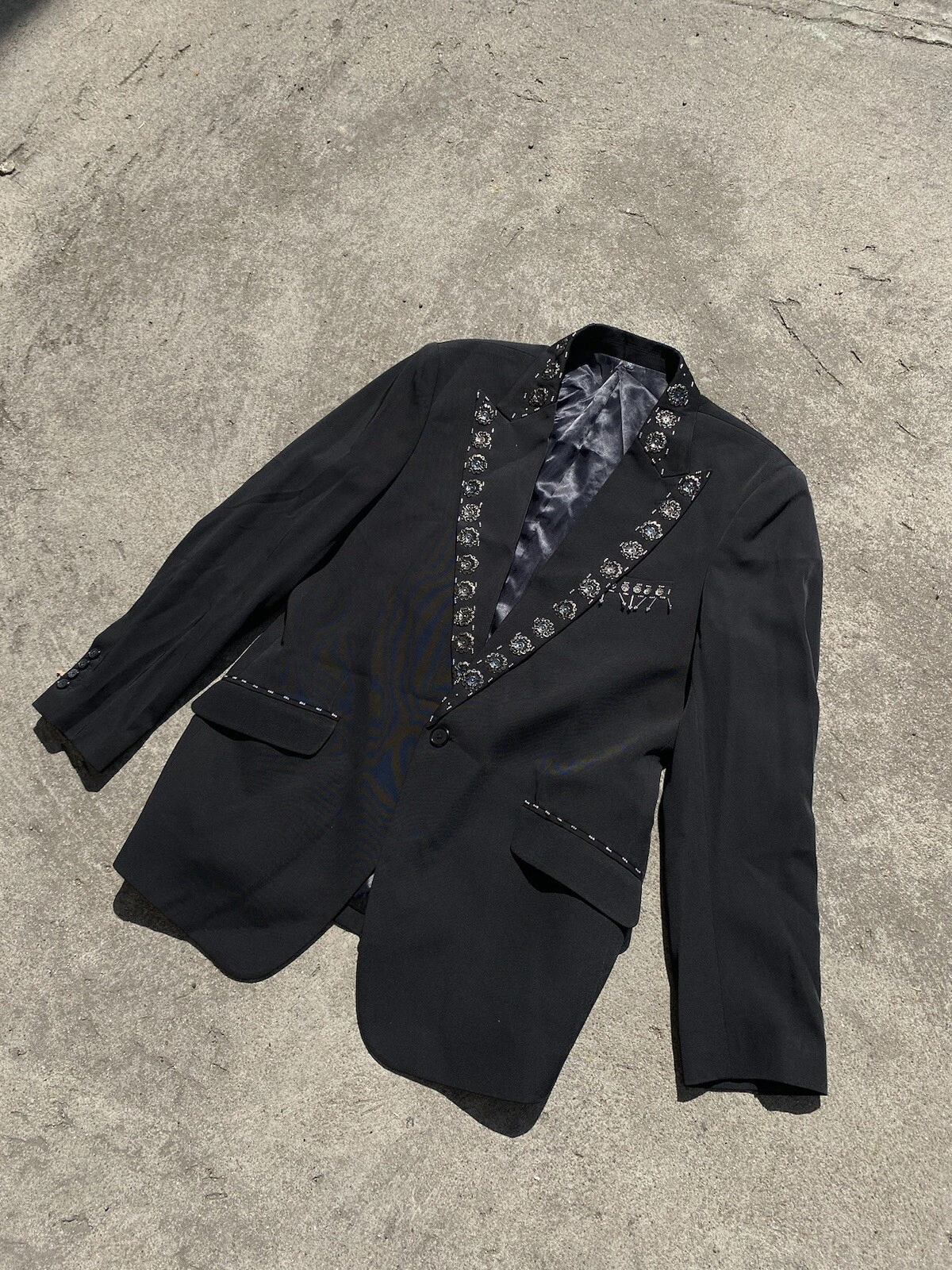 Rarissimo blazer con logo in metallo archivio KENZO HOMME