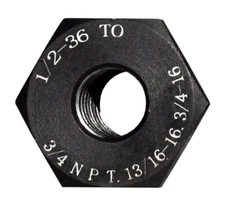 Steel Muzzle Thread Adapter Convert 1/2x36 to 3/4 NPT 13/16-16 3/4-16