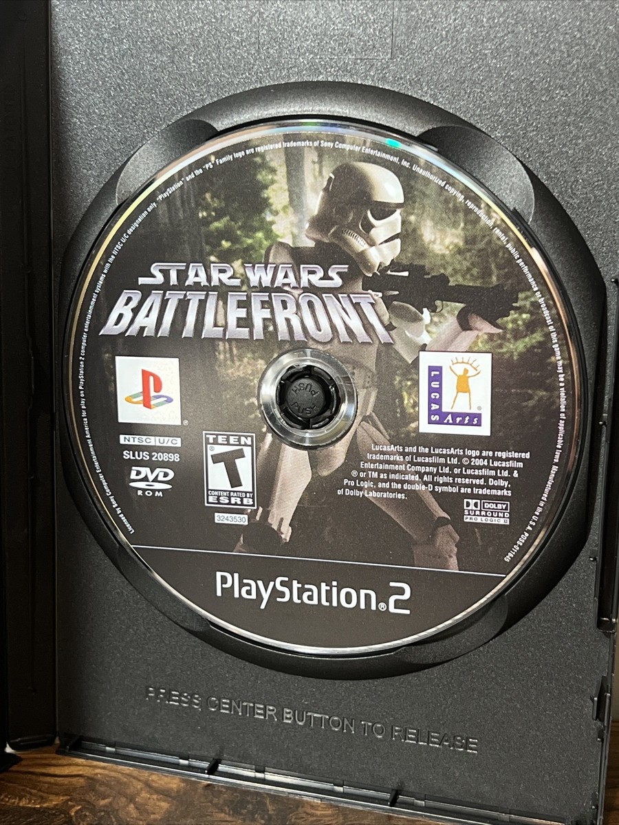 PS2 Star Wars: Battlefront II 2 Disc Only Tested W/ GAME GUIDE