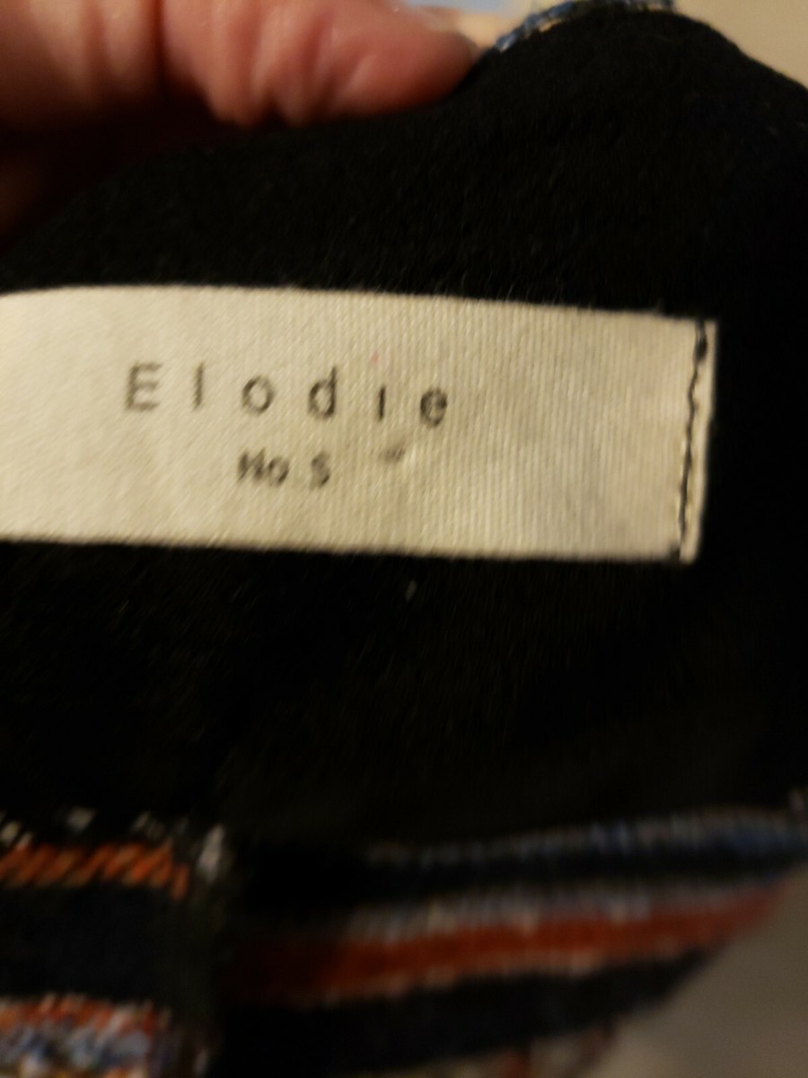Elodie No. 5 Size Small Jacket Womens Multicolored Open Front  View 5