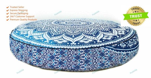 Handwoven Home Decor Cushion Indian Mandala Throw Pillow Cover Case Meditation - 第 1/9 張圖片