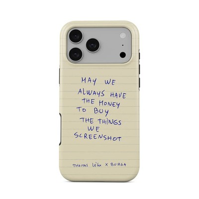 Burga für iPhone 17 Pro Max Handyhülle Case Cover Beige Blau Schutzhülle Neu