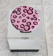 Mickey Mouse Head Icon Leopard Print Animal Kingdom Pink Disney Button Pin