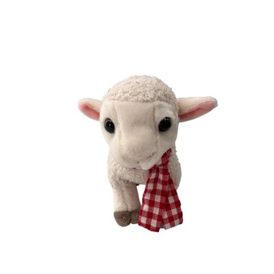Our Generation Lamb Sheep Easter Plush Baby Checkered Scarf Battat Nursery Farm