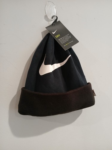 Cappello Nike Beanie Grigio Bianco Swoosh Adulto Maglia Berretto Dri Fit Dry Calcio Calcio Calcio - Foto 2 di 9