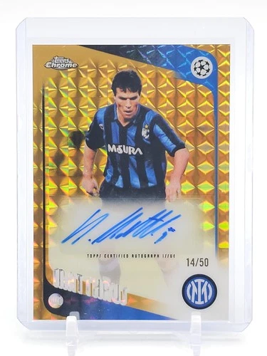 LOTHAR MATTHAUS 2025-26 TOPPS CHROME UEFA GOLD GEOMETRIC AUTO /50 #CLA-LO Q6529