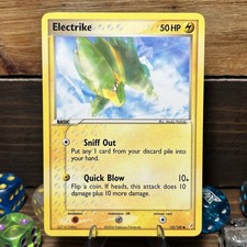 Electrike 52/100 EX Crystal Guardians Pokemon Lightly Played Heavily Played