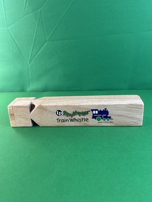 KINDERMUSIK LP RHYTHMIX Wooden Train Hand-Made Whistle 7'' Length. Choo Choo Toy
