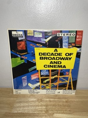 A Decade Of Broadway And Cinema Decca    DL 7-34094 12  LP Vinyl Record Album