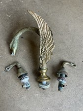Antique Swan Faucet Brass Gold Sink Tub Fixture With Handles Vintage Gorgeous