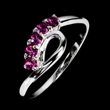 925 Sterling Silver Ring Round Rhodolite Garnet Natural Gemstone Jewelry Size 7