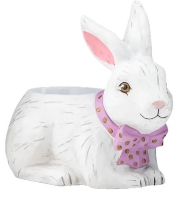 Scentsy Hoppy Happy Easter White Bunny Rabbit Wax Warmer 7'' Tall Element