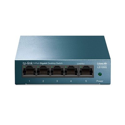 Gigabit Switch TP-Link LS105G 5-Port Metallgehäuse QoS Plug-and-Play