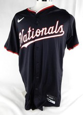 2024 Washington Nationals Thaddeus Ward #68 Game Issued Navy Jersey 44 691