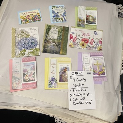 Set of 9 Greeting Cards   Mixed Occasions   Birthday, Easter, Get Well 