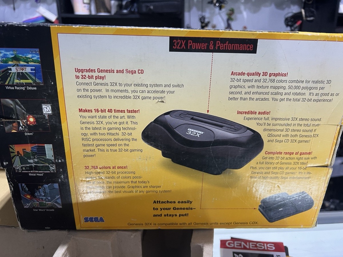 SEGA Genesis 32x Console Attachment (MK-84000) CIB RARE Very Nice