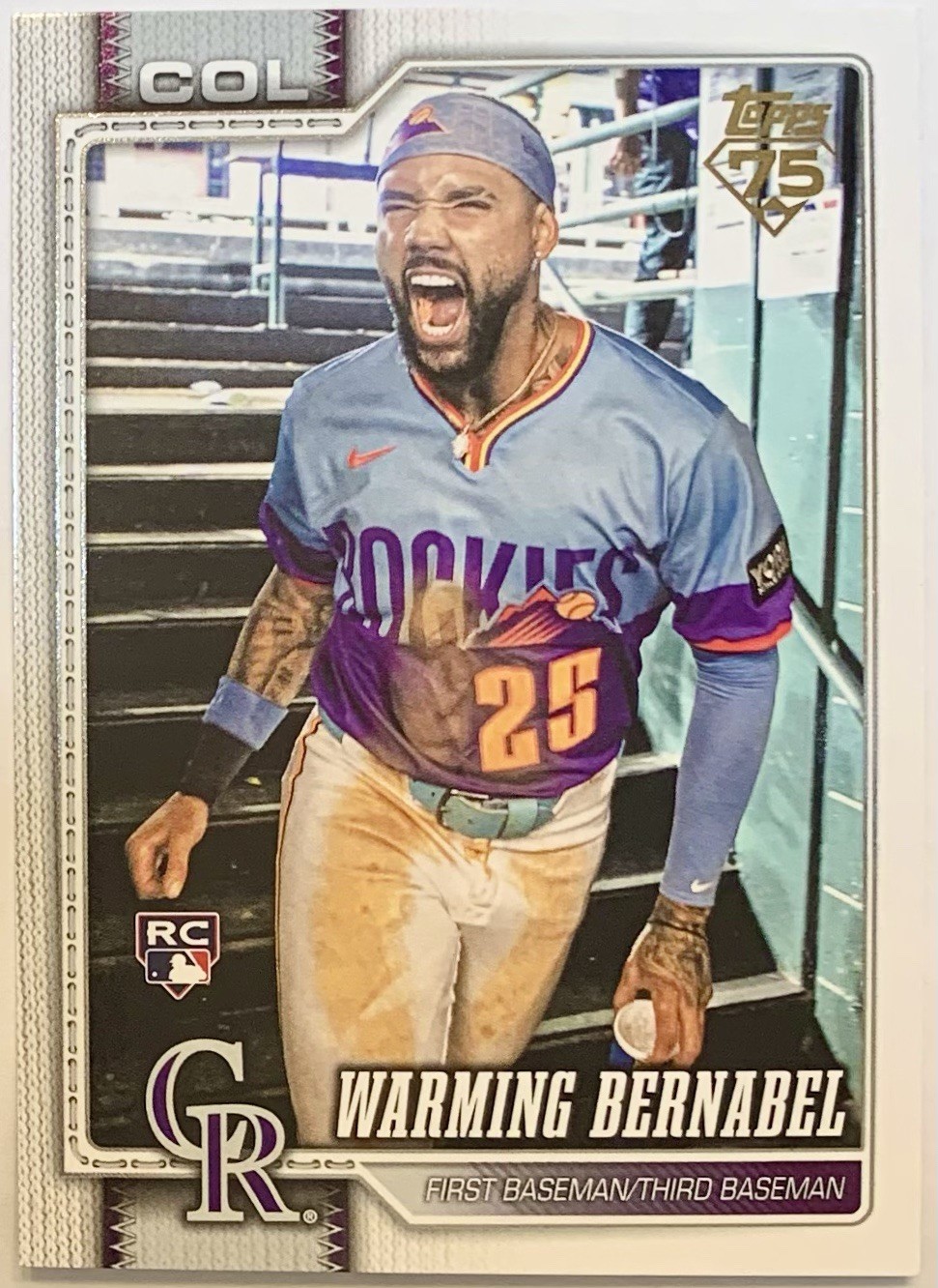 Warming Bernabel 2026 Topps S1 Variation RC Golden Mirror SSP #55 Rookie Nats 🔥