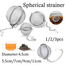 1-5 St&uuml;ck Edelstahl Mesh Tee-Ei Kugel Sieb Filter f&uuml;r lose Bl&auml;tter UK