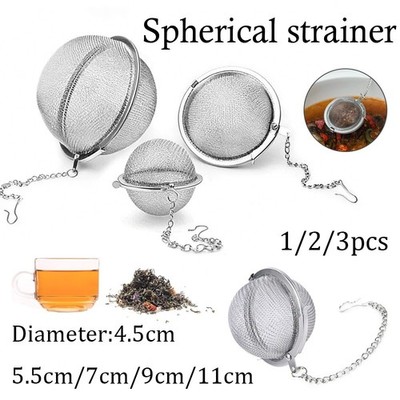 1-5 Stück Edelstahl Mesh Tee-Ei Kugel Sieb Filter für lose Blätter UK