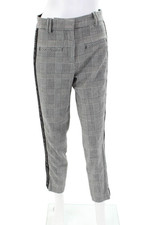 Sport The Kooples Womens Houndstooth Zippered Skinny Pants Black Size 1