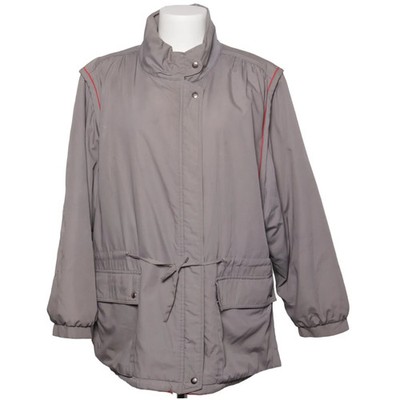 C&A, Winterjacke, Damen, Größe: 46, Grau/Rot, Acryl/Baumwolle/Polyester #HM3