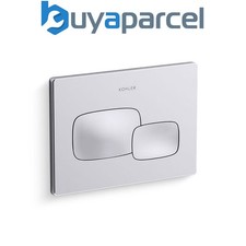 Kohler Pebble Pneumatic In Wall Toilet Flush Plate Button Chrome Hydro-Tower