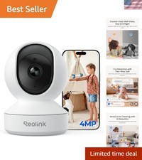 App-Controlled 4MP Indoor Security Camera with Local Storage Night Vision
