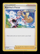 KORRINA'S FOCUS UNCOMMON 128/163 LP POKEMON