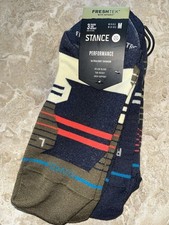 Nwt Stance Performance Freshtek Route UL Tab Socks 3 Pk Med M 6-8.5/W 8-10.5