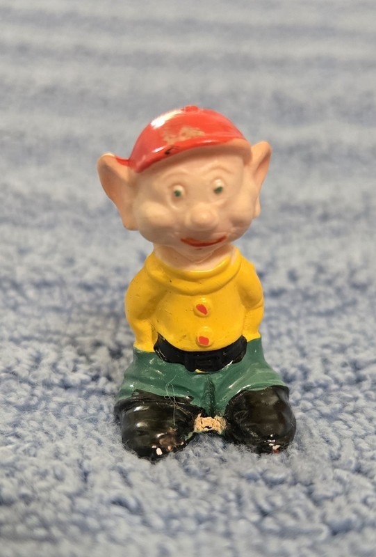 Vintage Rare Disneykin Dopey 1961 Marx Hand Painted 1" tall