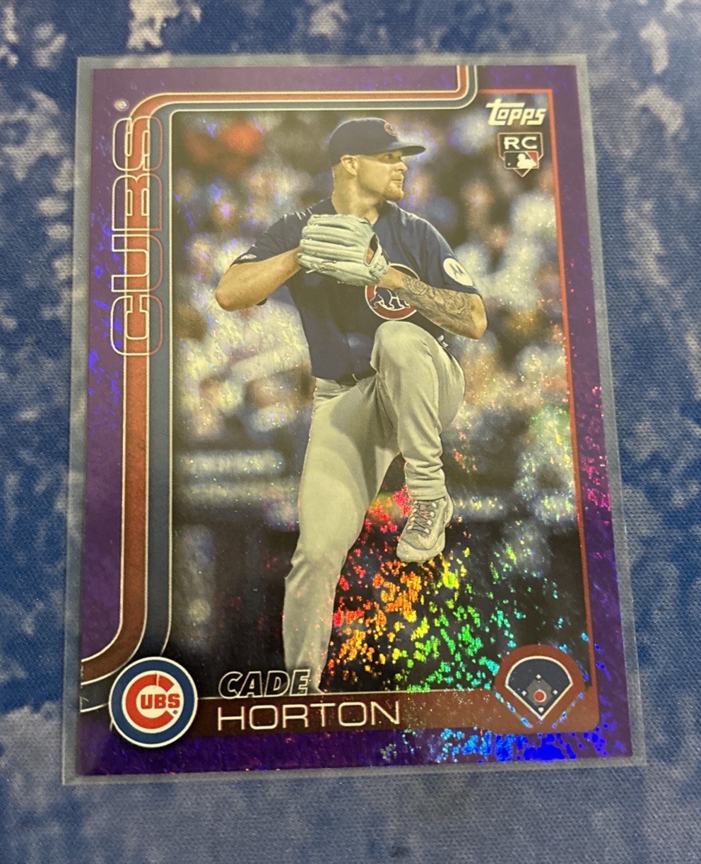 2025 Topps Update Series Cade Horton #US140 Purple Foil /250 (RC)