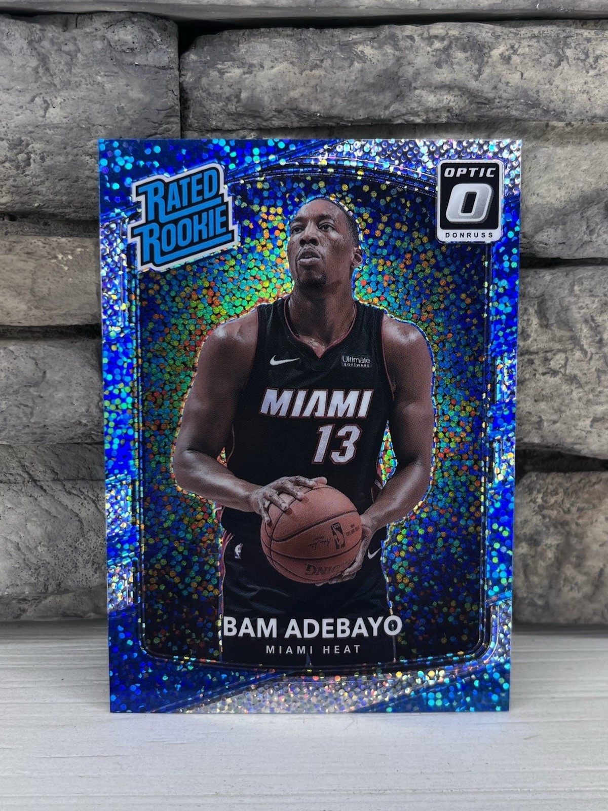2017 Donruss Optic #187 Bam Adebayo White Sparkle SSP Rated Rookie RC