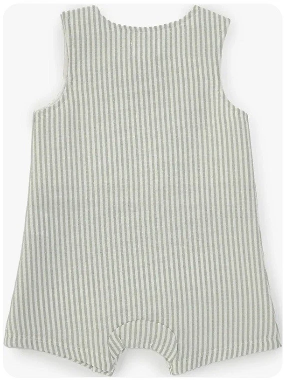 Mud Pie Bebé Niños Verde Seersucker Golf Jon Una Pieza Talla 12-18 Meses Foto 2 de 4