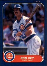 1986 Fleer Baseball (221-440) - You Pick - 5 CARD MIN Free Shipping READ NM
