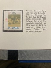 Kanada 1988 Olympische Spiele Calgary Curling postfrisch