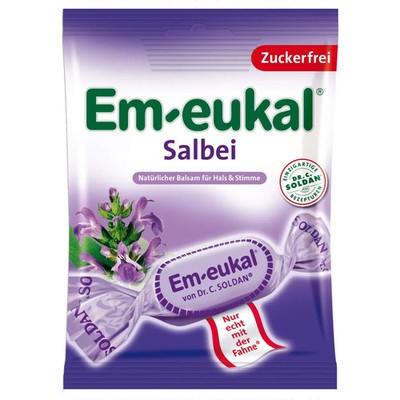 EM-EUKAL Bonbons Salbei zuckerfrei 75 g PZN 03166528