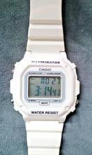 Casio F-108WHC 3224 Illuminator White Unisex Watch Water Resistant