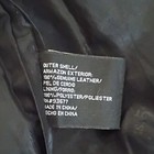 East 5th Women's Black Leather Zip Collared Lined Jacket, XL — photo 7