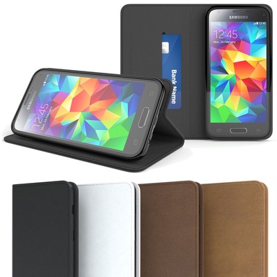 EAZY CASE für Samsung Galaxy S5 Mini Handytasche Hülle Vintage Schutzhülle Etui